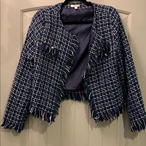 Navy Tweed Jacket